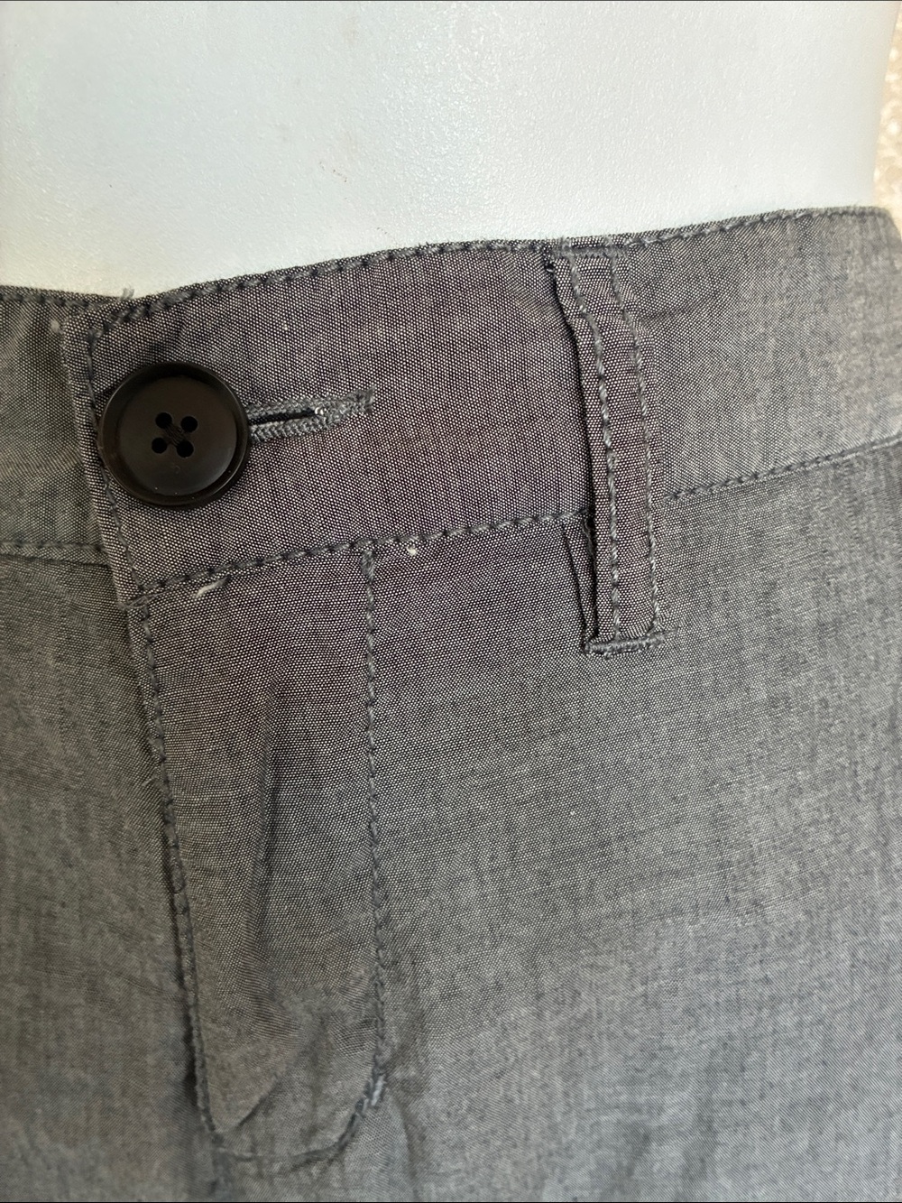 Joe's Jeans cotton pants, women 30, Gray, straight leg, pockets, cropped EUC - Picture 6 of 13